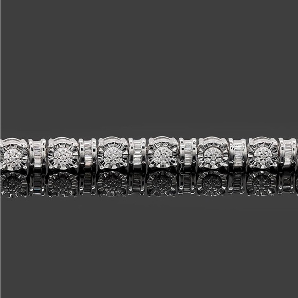 0.50 CT Natural Diamond Bolo Bracelet - Picture 3 of 6